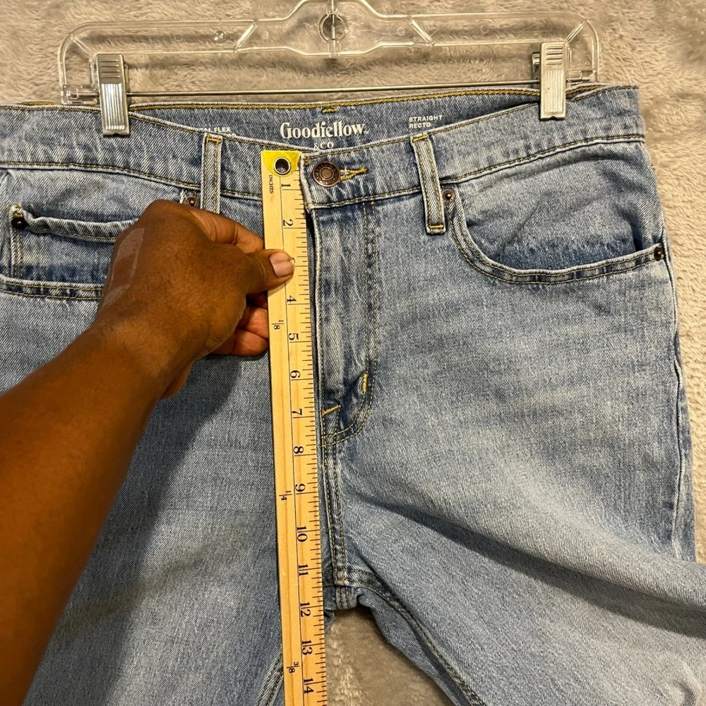 Goodfellow & Co Straight Jeans Mens 32x30 Light Blue Total Flex Denim